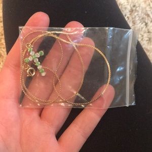 Cross jeweled necklace